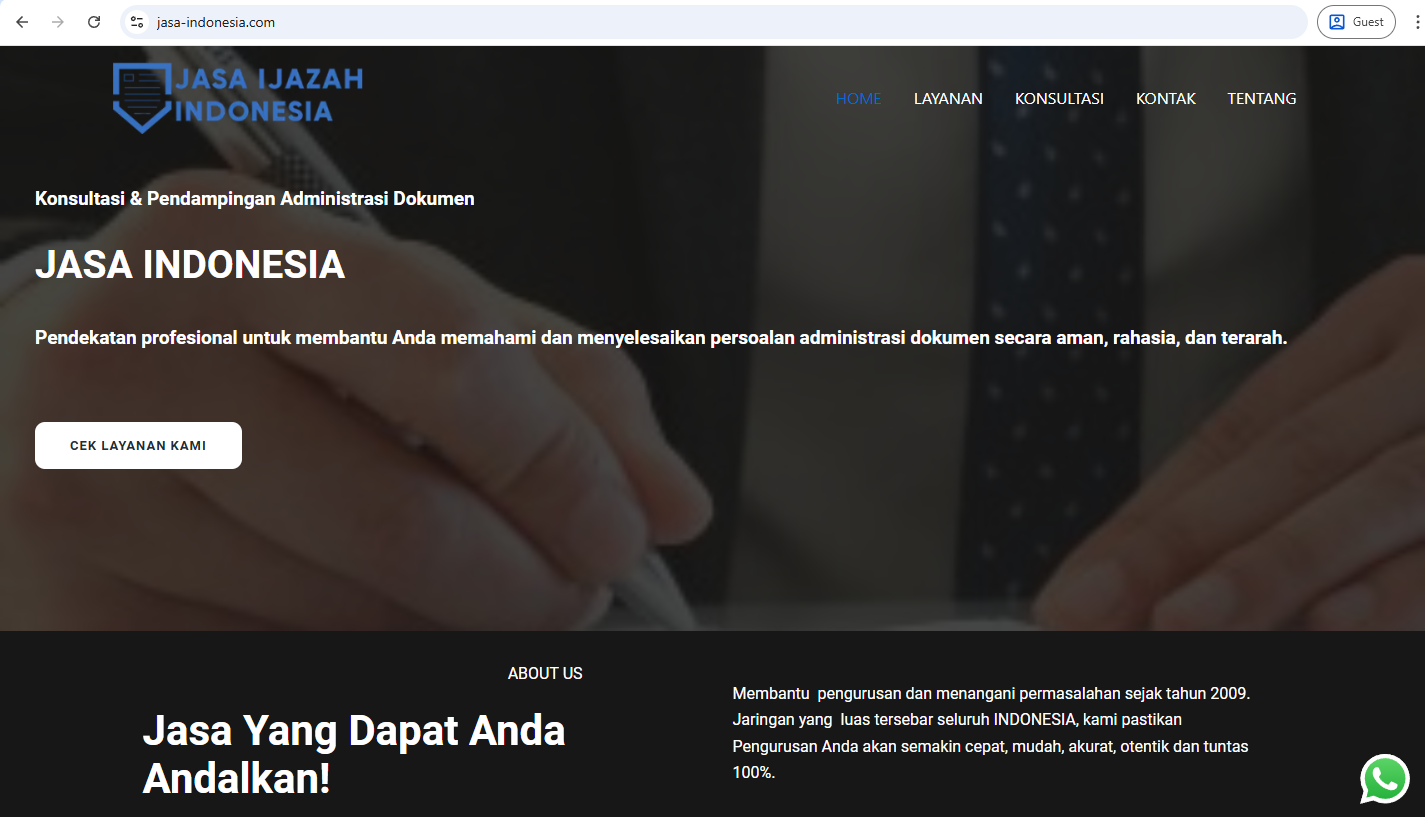 Penipuan Ijazah jasaijazah.com & jasa-indonesia.com